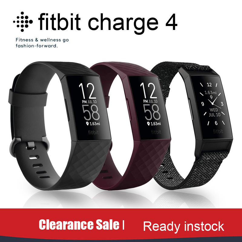 Smartwatch Casual Watches For Men - Original Fitbit Charger 4 Smart Watch