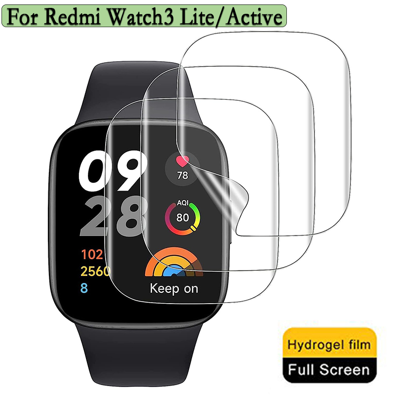 Smart Watch Screen Protector - 3/6pcs Hydrogel Protective Film For Redmi