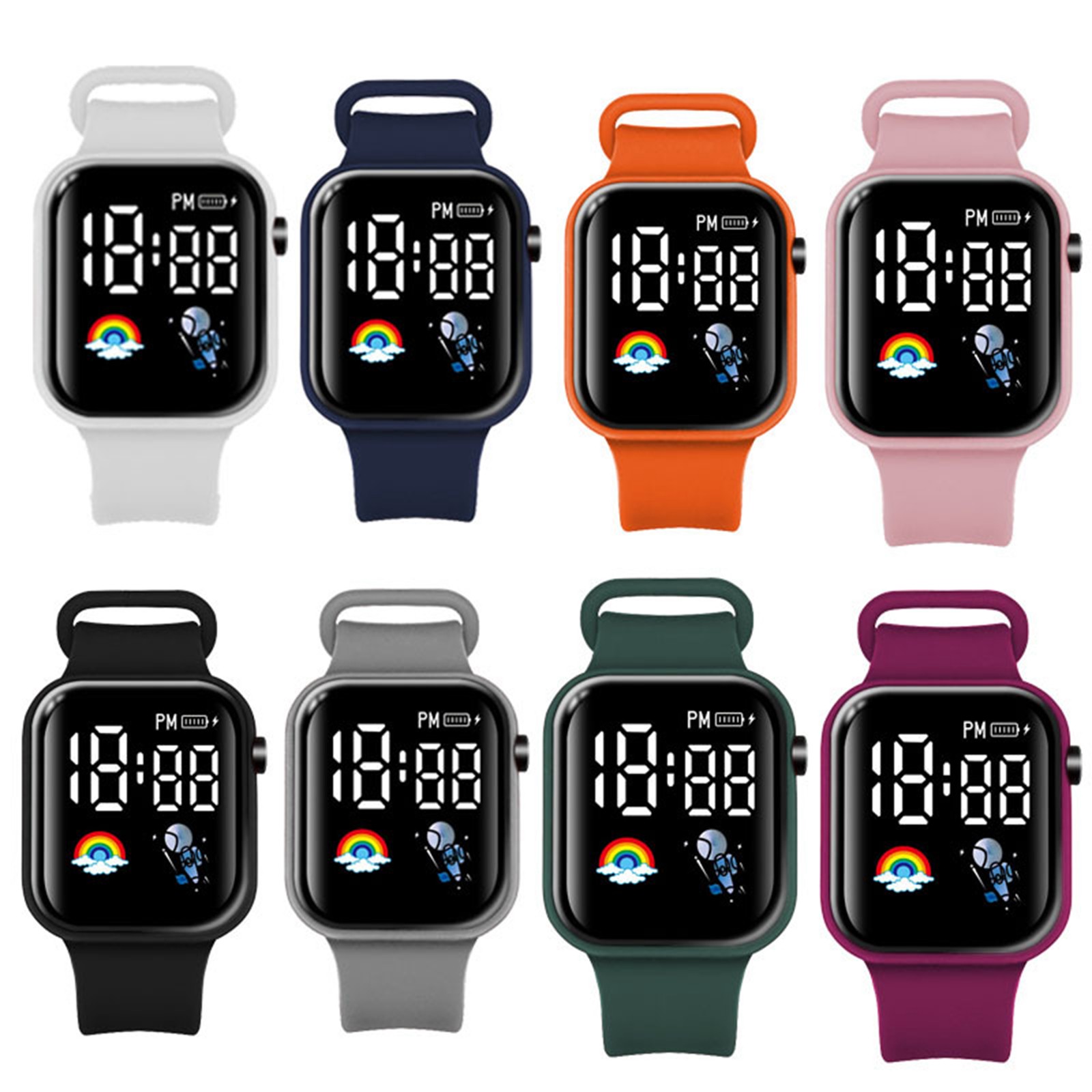 Smartwatch Digital Watches For Girls - New Students Sports Watches Outdoor Electronic