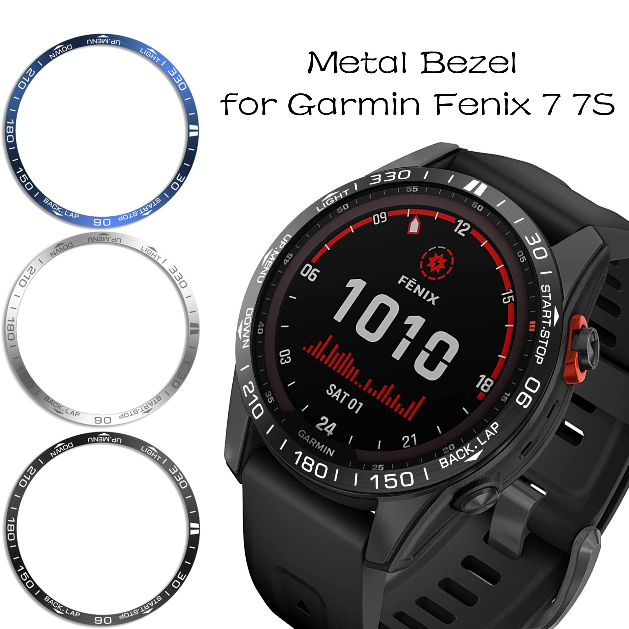 Smartwatch Ring Watches - Metal Styling Bezel for Garmin Fenix