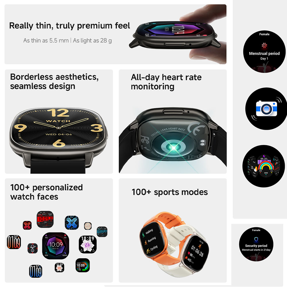 5.5mm Ultra Thin Smart Watch H - огляд і ціна Smartwatch Health Watches