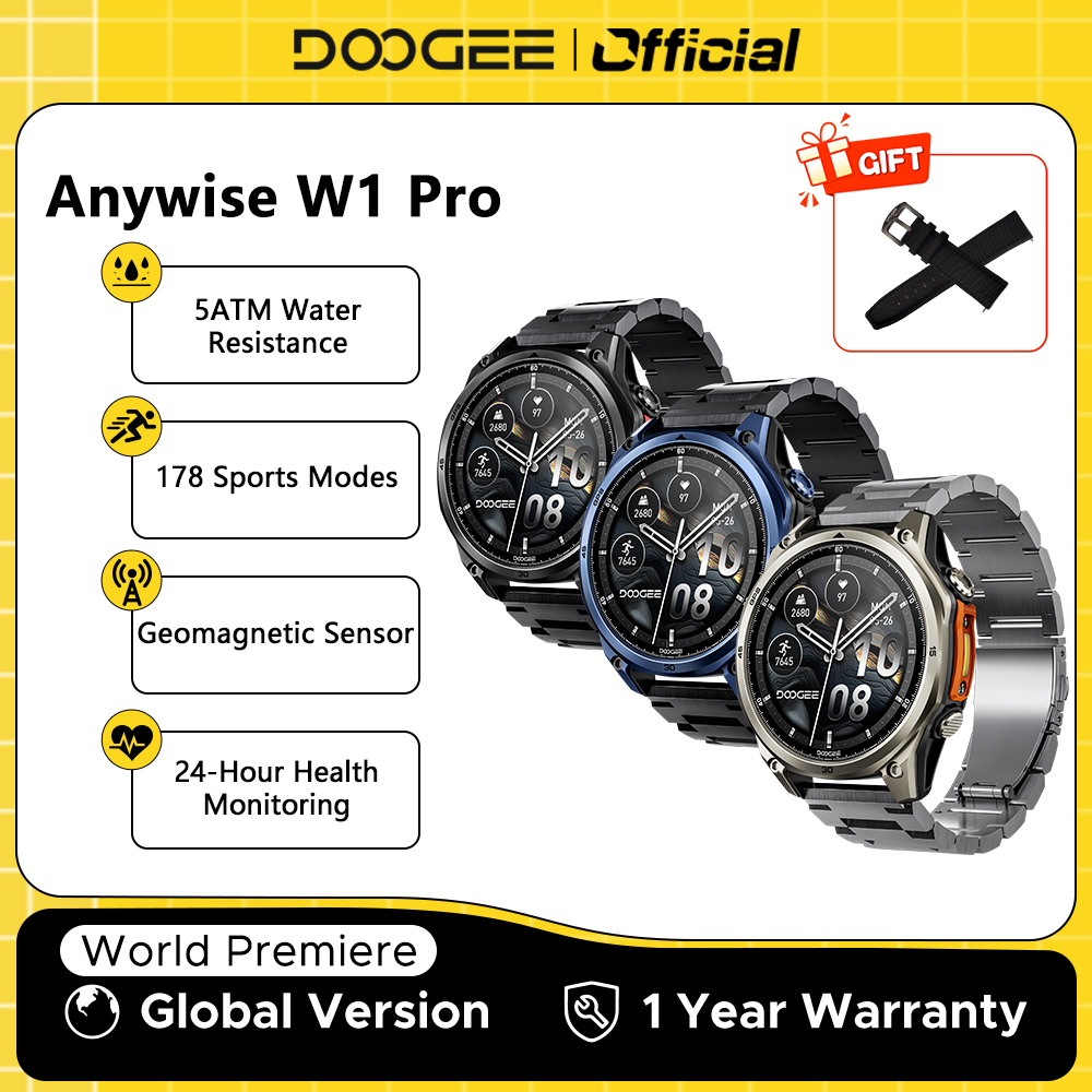 DOOGEE ANYWISE W1 PRO Smartwat - огляд і ціна Smartwatch Health Watches