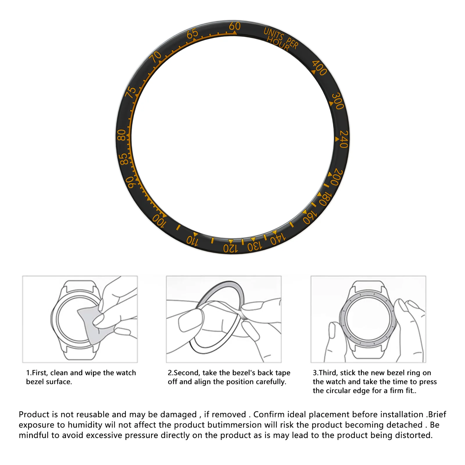 Smart Watch Metal Bezel for Ga - огляд і ціна Smartwatch Ring Watches