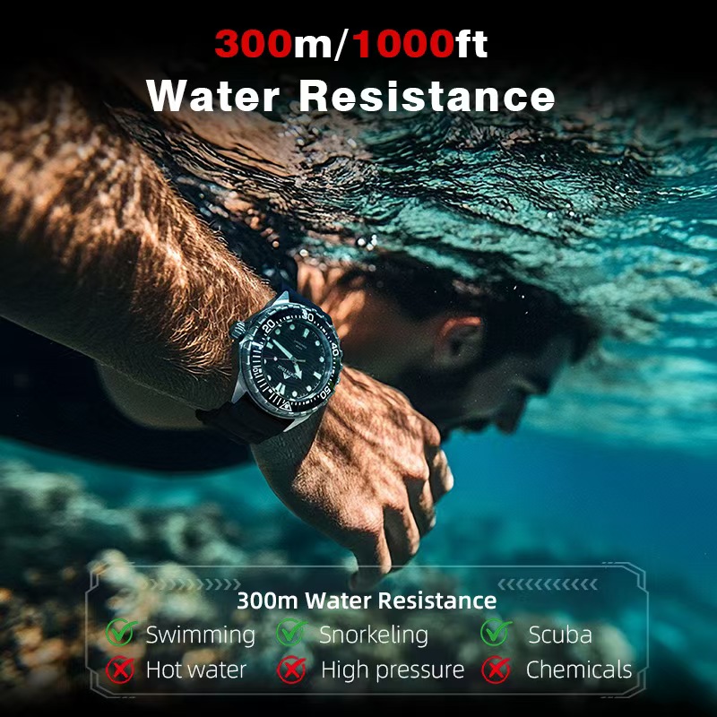 Stainless Steel Diving Watch S - огляд і ціна Smartwatch Ring Watches