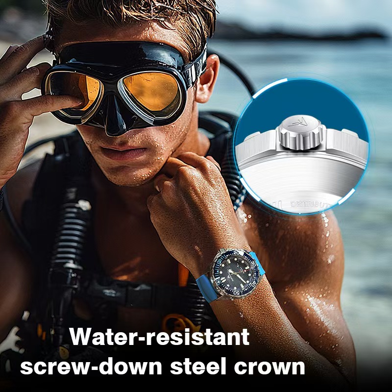 Stainless Steel Diving Watch S - огляд і ціна Smartwatch Ring Watches