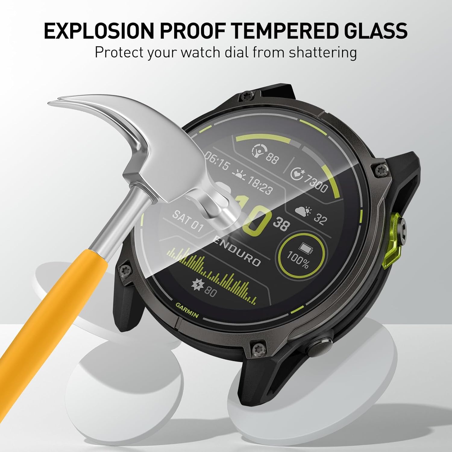 Tempered Glass Films For Garmi - огляд і ціна Smart Watch Screen Protector