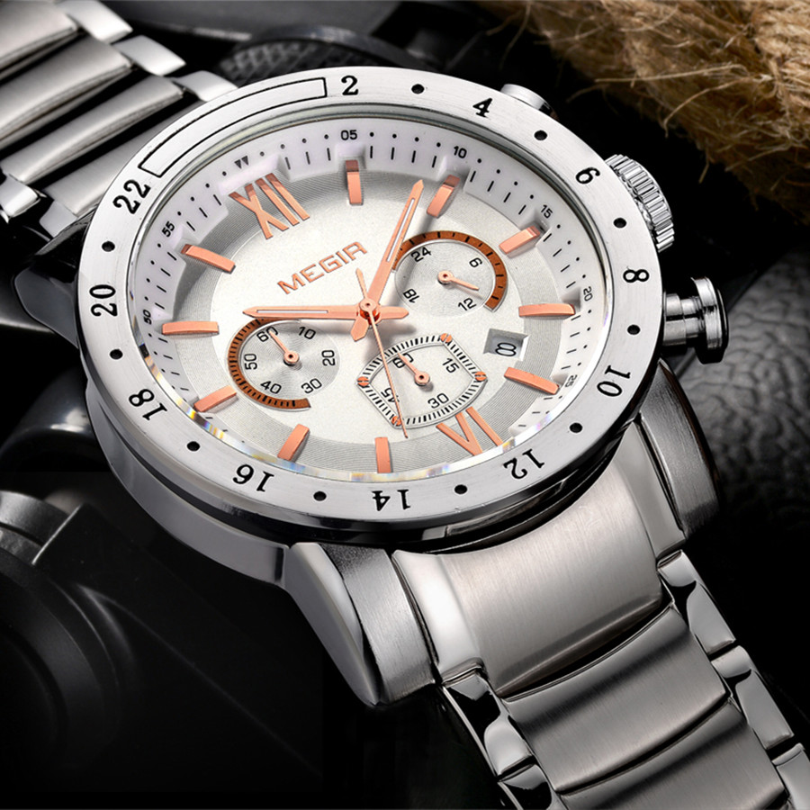 MEGIR Stainless Steel Casual W - огляд і ціна Smartwatch Watches For Men Digital