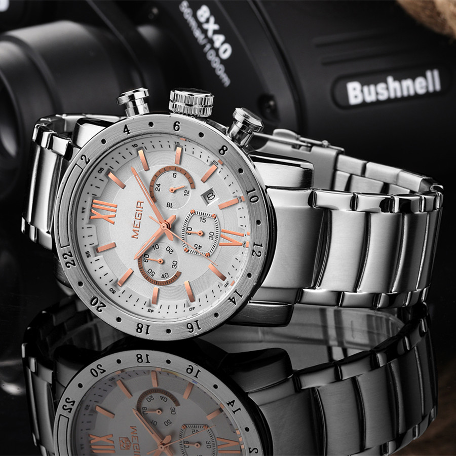 MEGIR Stainless Steel Casual W - огляд і ціна Smartwatch Watches For Men Digital