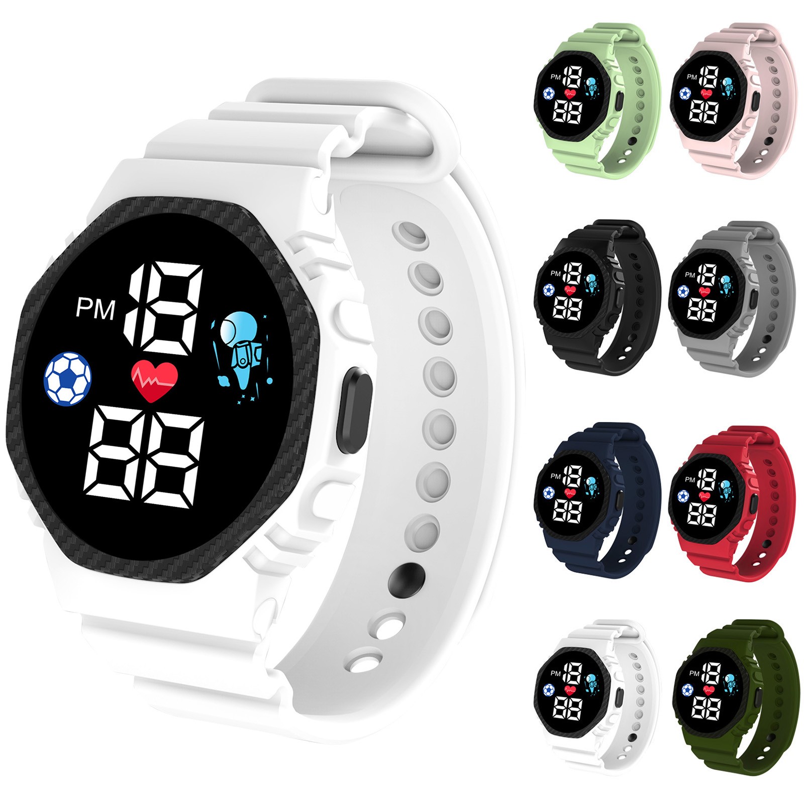 Multi-color Smart Watch For Ki - огляд і ціна Smartwatch Digital Watches For Girls