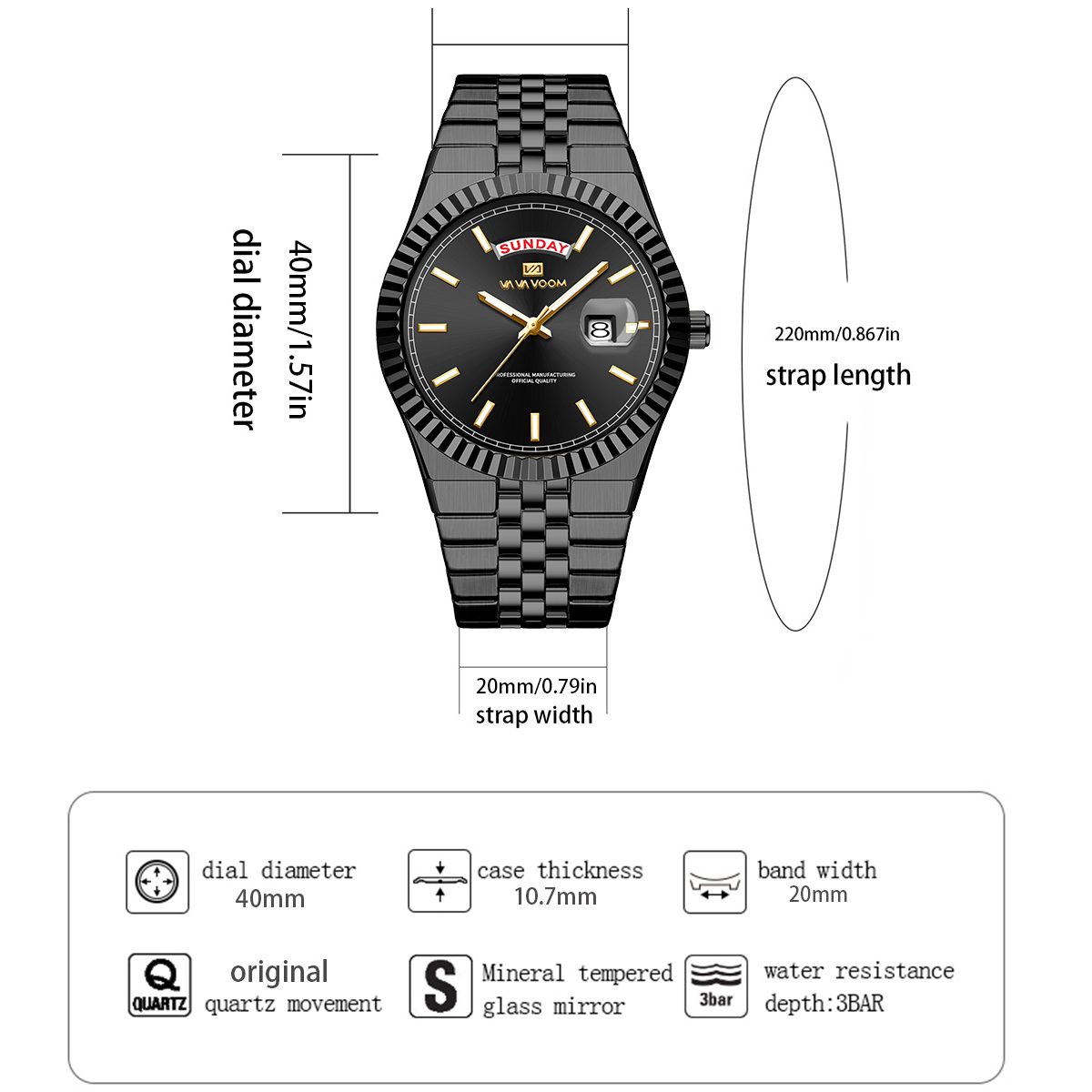 Men Quartz Watch Pilot Series  - огляд і ціна Smartwatch Ring Watches