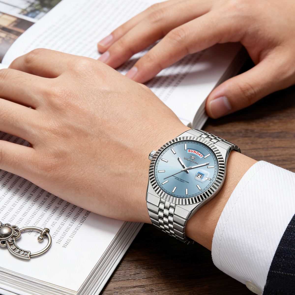 Men Quartz Watch Pilot Series  - огляд і ціна Smartwatch Ring Watches