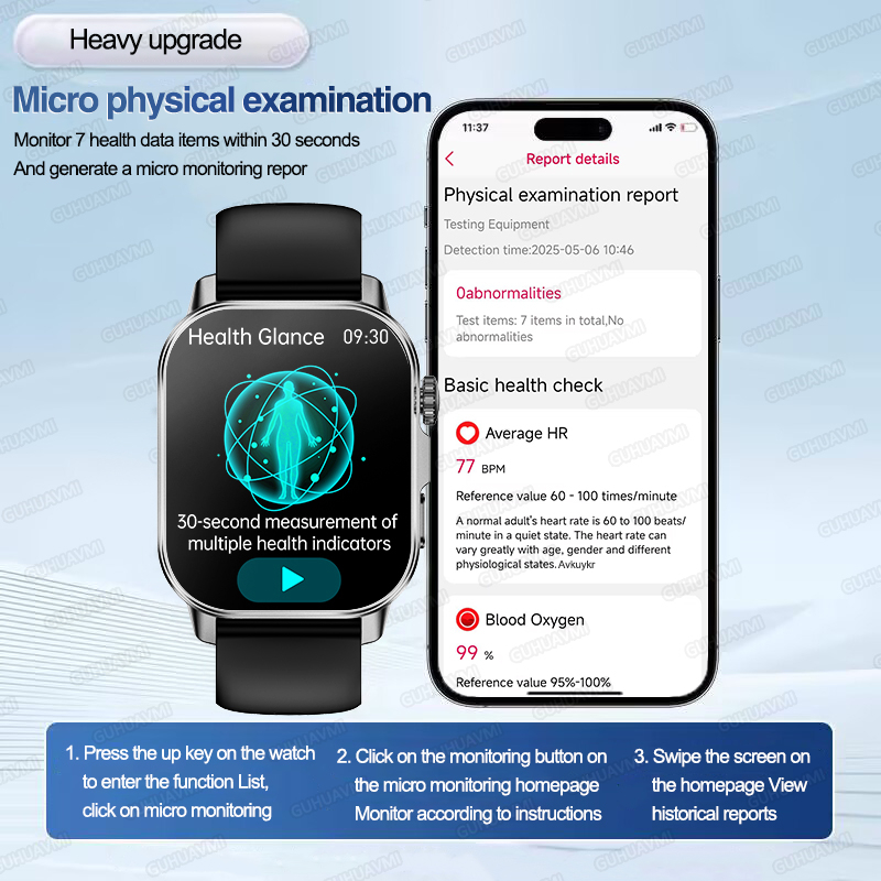 New Health Care AI Doctor Accu - огляд і ціна Smartwatch Health Watches