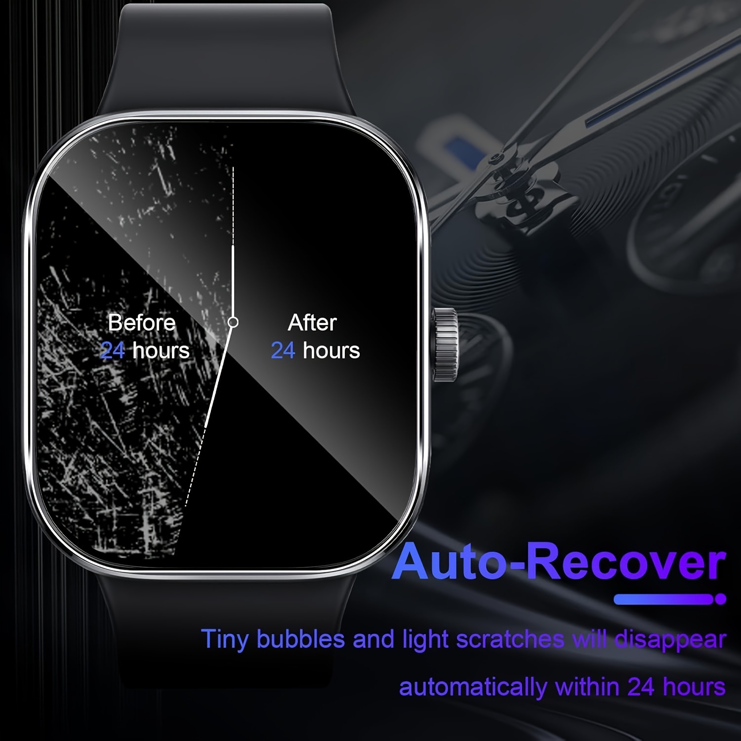 3-5Pcs Premium Tempered Glass  - огляд і ціна Smart Watch Screen Protector