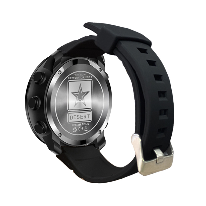 NORTH EDGE DESERT Men Digital  - огляд і ціна Altimeter Compass Watch