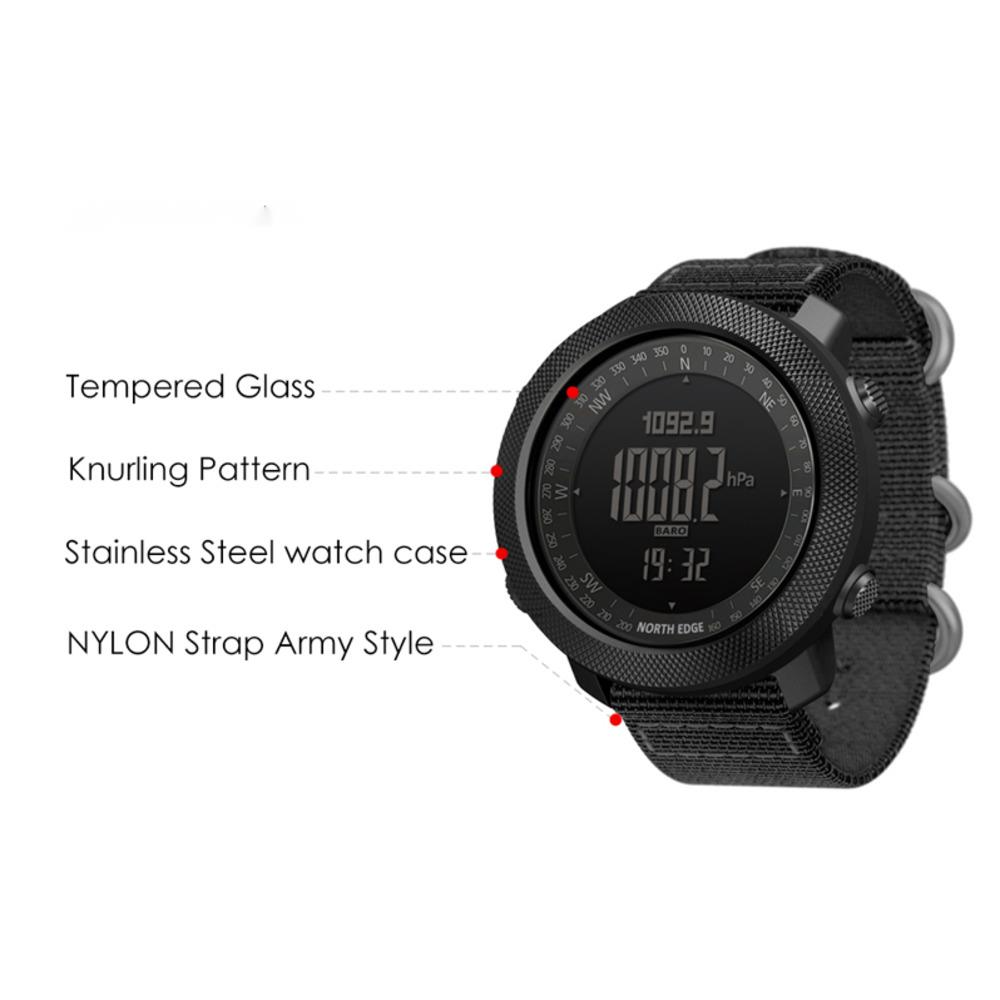 NORTH EDGE Watches For Men APA - огляд і ціна Altimeter Compass Watch