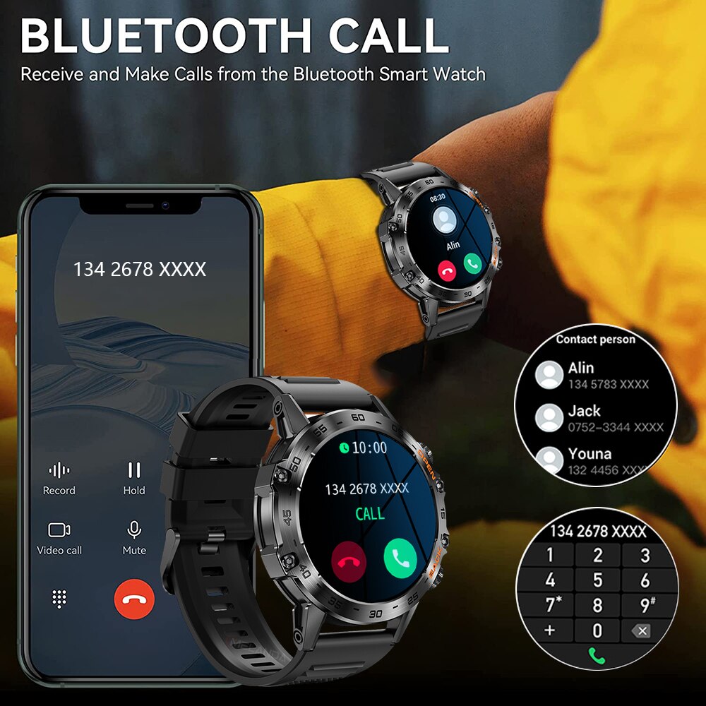 MEVADEN Steel 1.39 inch Men Lu - огляд і ціна Smartwatch Health Watches