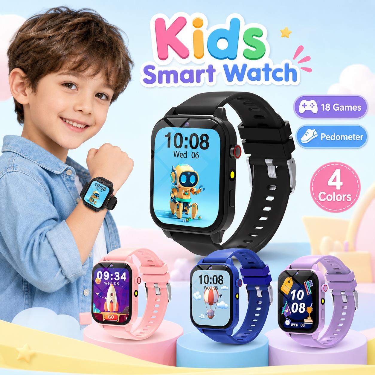 Smart Watch Games for Kids 18  - огляд і ціна Smartwatch Digital Watches For Girls