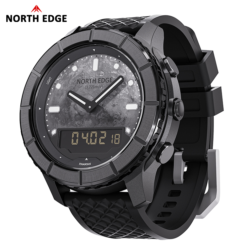 NORTH EDGE THARSIS Men Carbon  - огляд і ціна Altimeter Compass Watch