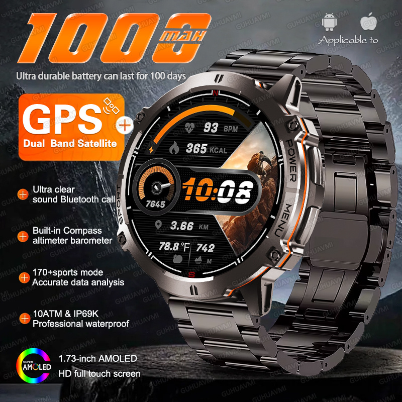 NEW TANK X3 Military 1000mAh G - огляд і ціна Altimeter Compass Watch