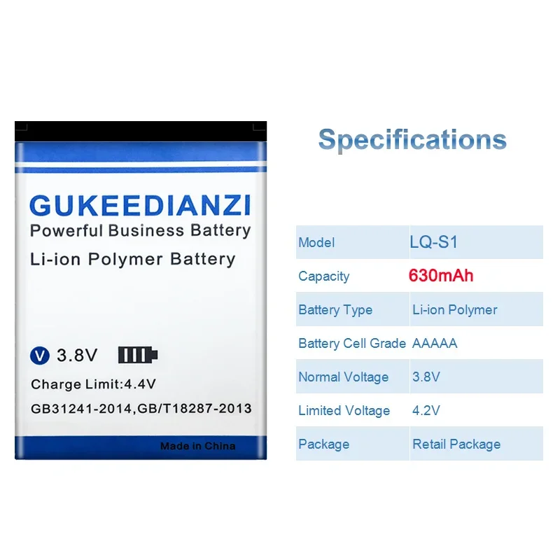 630mAh LQ-S1 Watch Battery For - огляд і ціна Watch V8