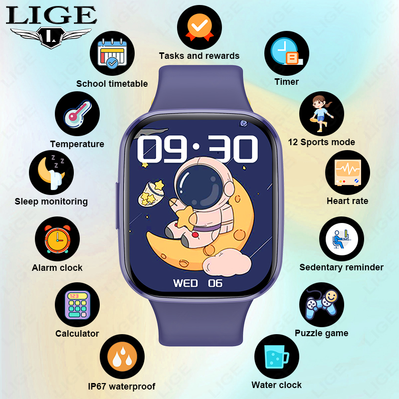 Lige Children Smart Watch Wome - огляд і ціна Smartwatch Digital Watches For Girls