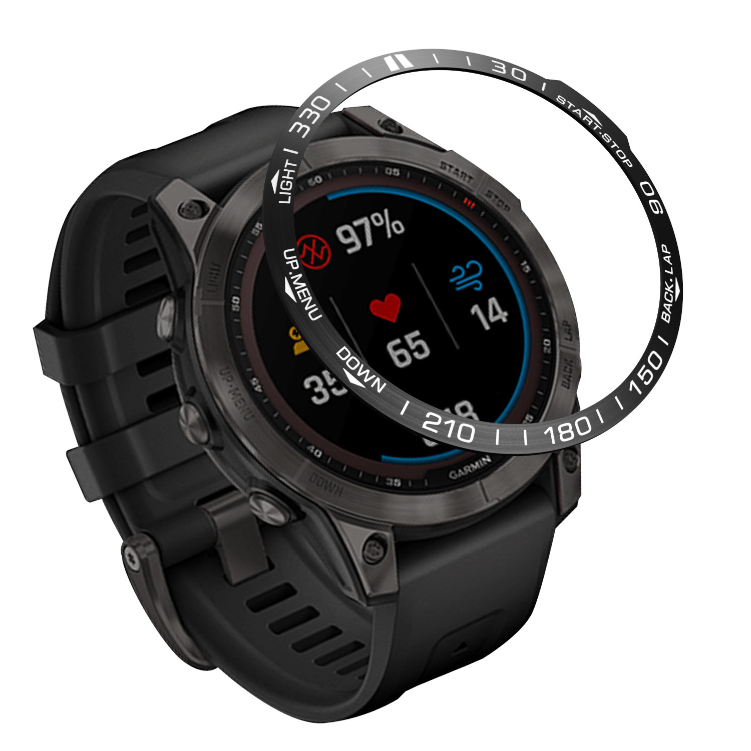 Metal Styling Bezel for Garmin - огляд і ціна Smartwatch Ring Watches