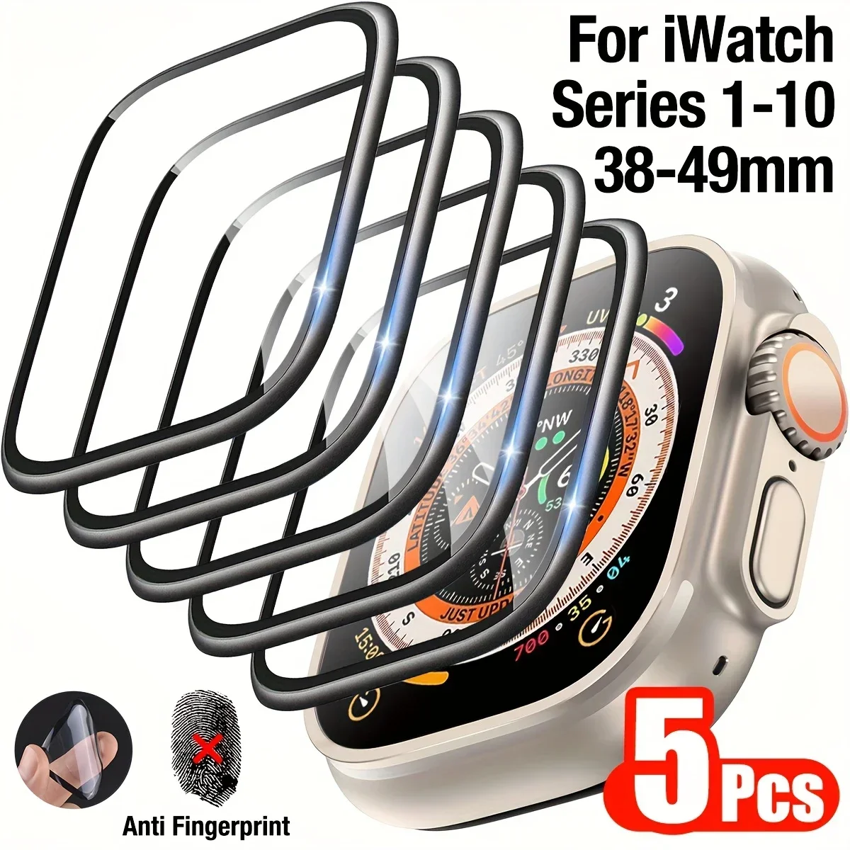 1-5pcs Anti-scratch Film For A - огляд і ціна Smart Watch Screen Protector