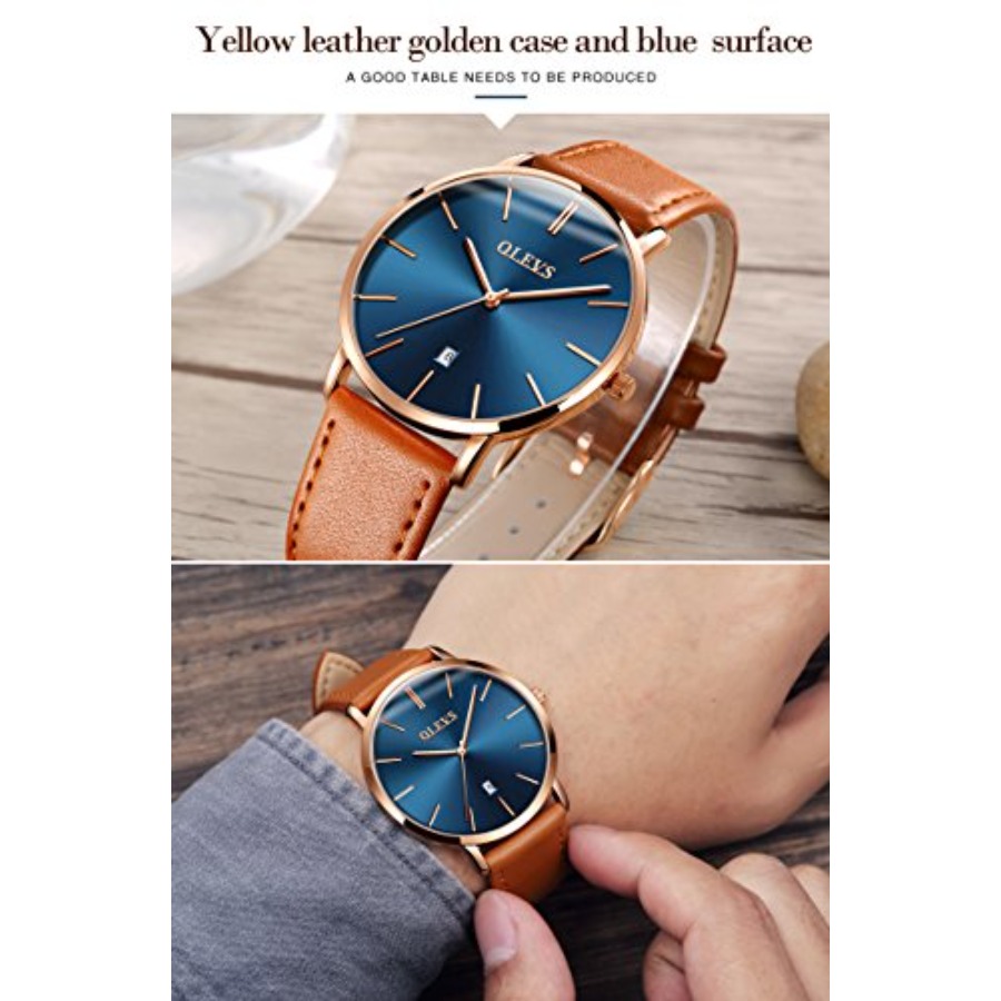 OLEVS Men Leather Watches Blac - огляд і ціна Smartwatch Watches For Men Digital
