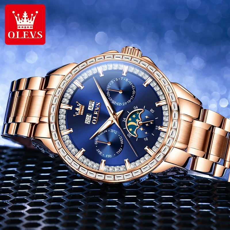 OLEVS 6695 NEW Men's Watches F - огляд і ціна Altimeter Compass Watch
