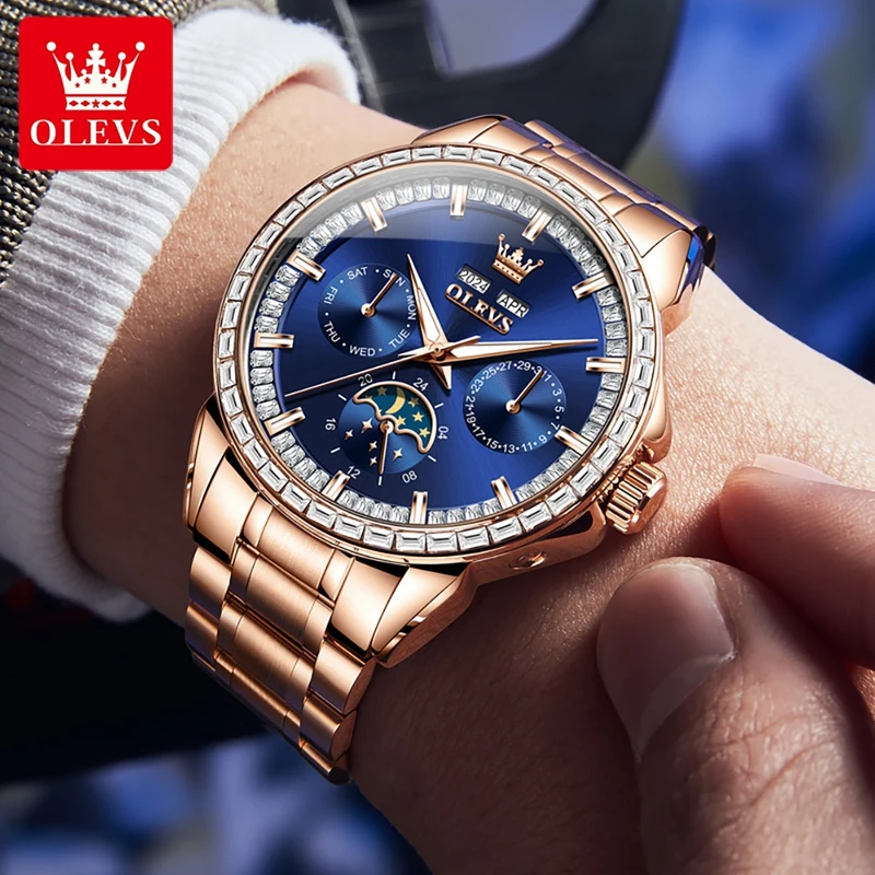 OLEVS 6695 NEW Men's Watches F - огляд і ціна Altimeter Compass Watch
