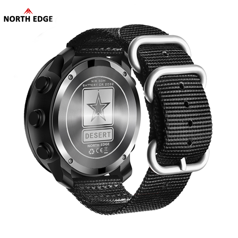 NORTH EDGE DESERT Men Digital  - огляд і ціна Altimeter Compass Watch