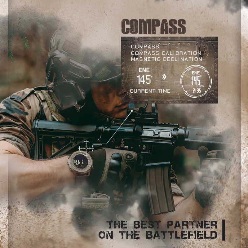 NORTH EDGE DESERT Men Digital  - огляд і ціна Altimeter Compass Watch