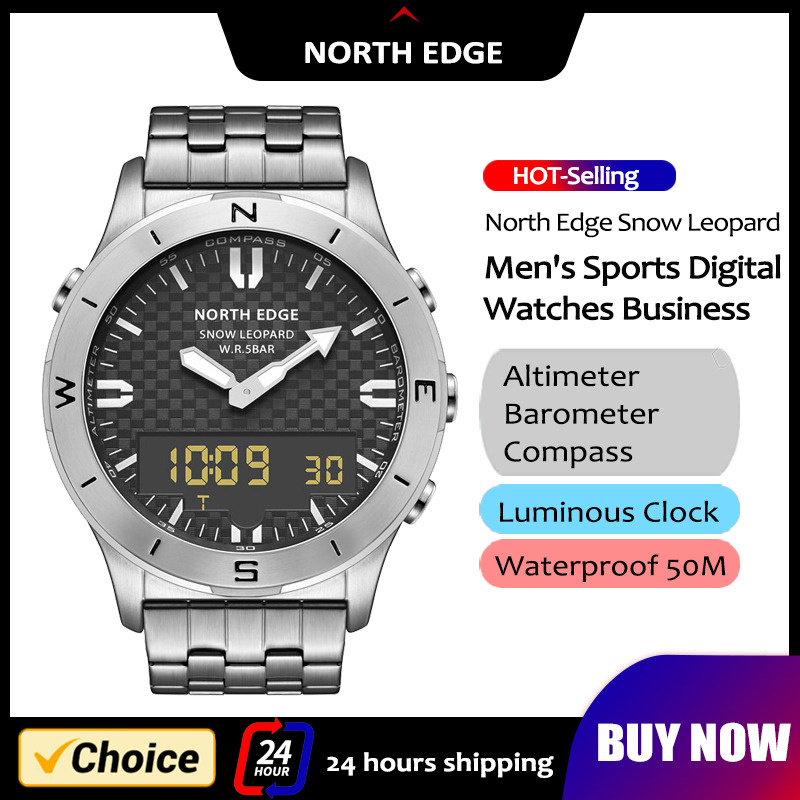 NORTH EDGE Men's Sports Digita - огляд і ціна Altimeter Compass Watch
